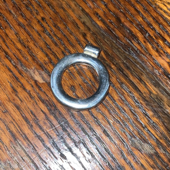 Vintage Round 925 Circle Slider Pendant - Picture 2 of 6